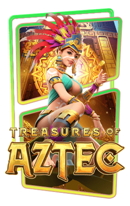 เกม Treasures of Aztec สล็อตสาวถ้ำ จากค่าย PG 